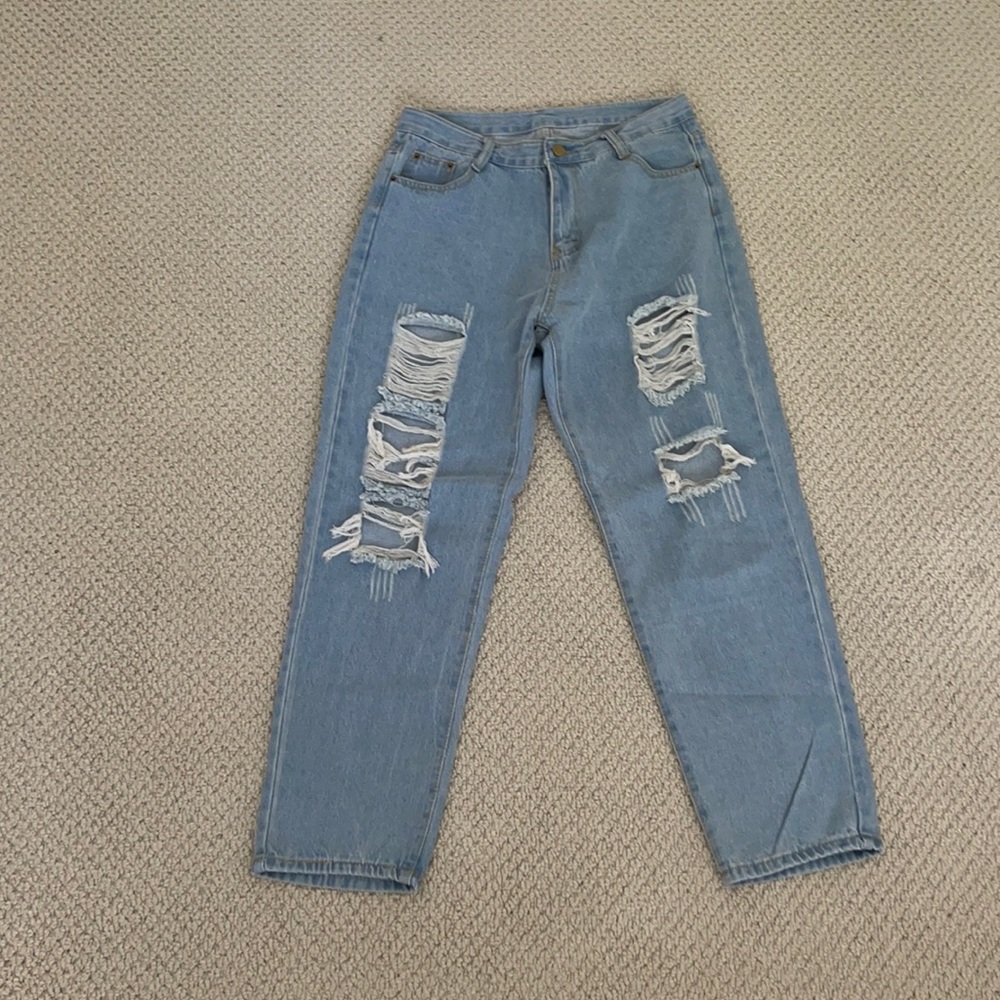 Straight leg jeans